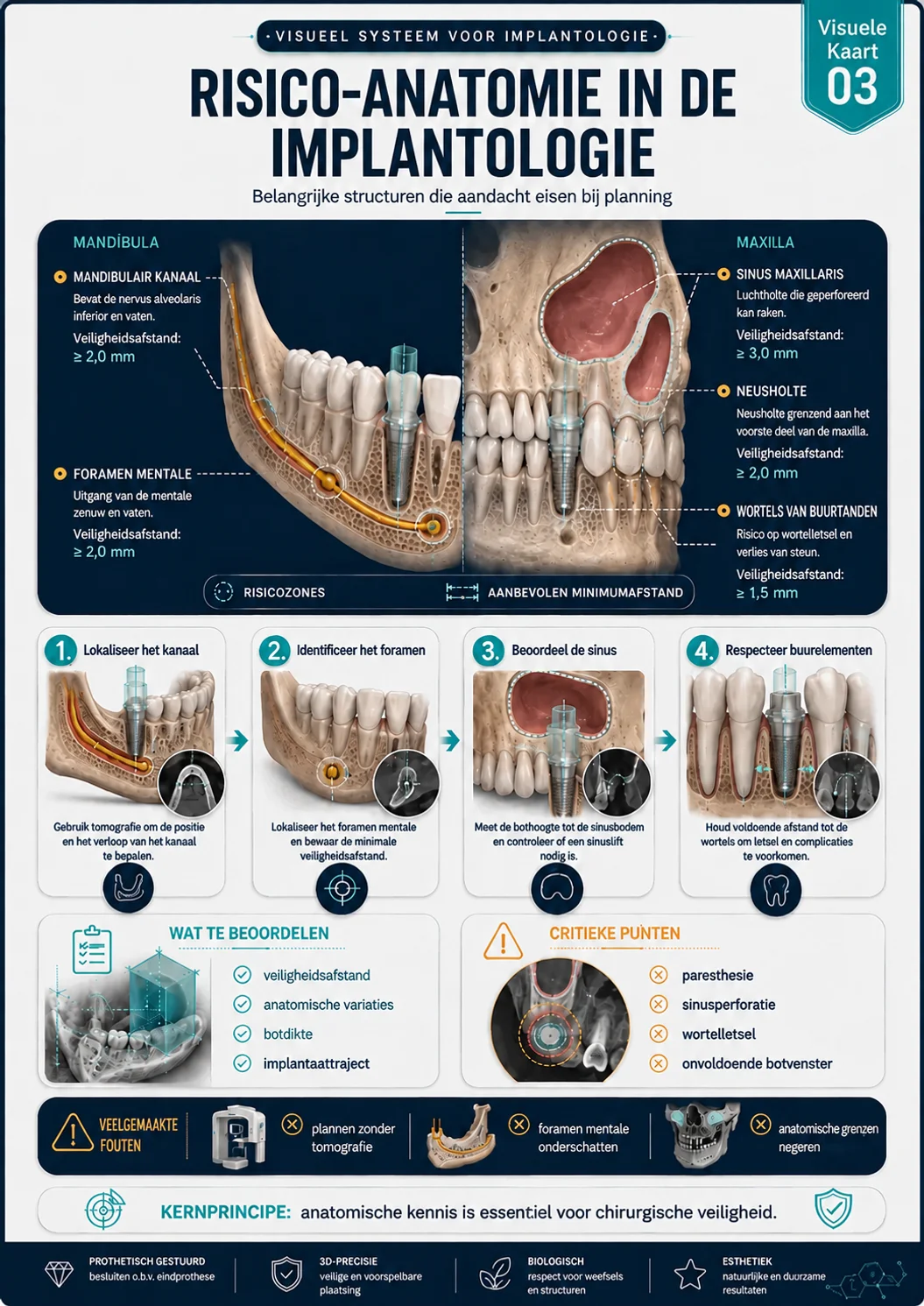 Risico-anatomie in de implantologie
